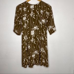 LNA Brown Floral Mini Dress